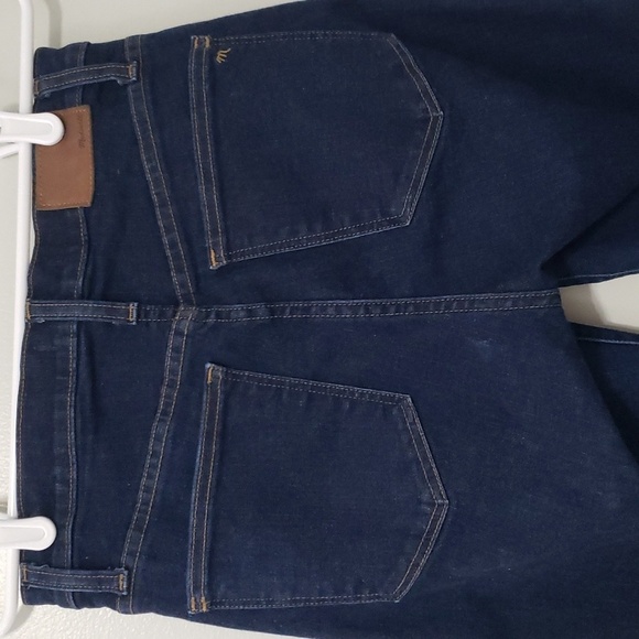 Madewell Women Skinny Jeans 28 High-Rise Tapered Dark Blue Denim Classic Casual - Picture 8 of 16
